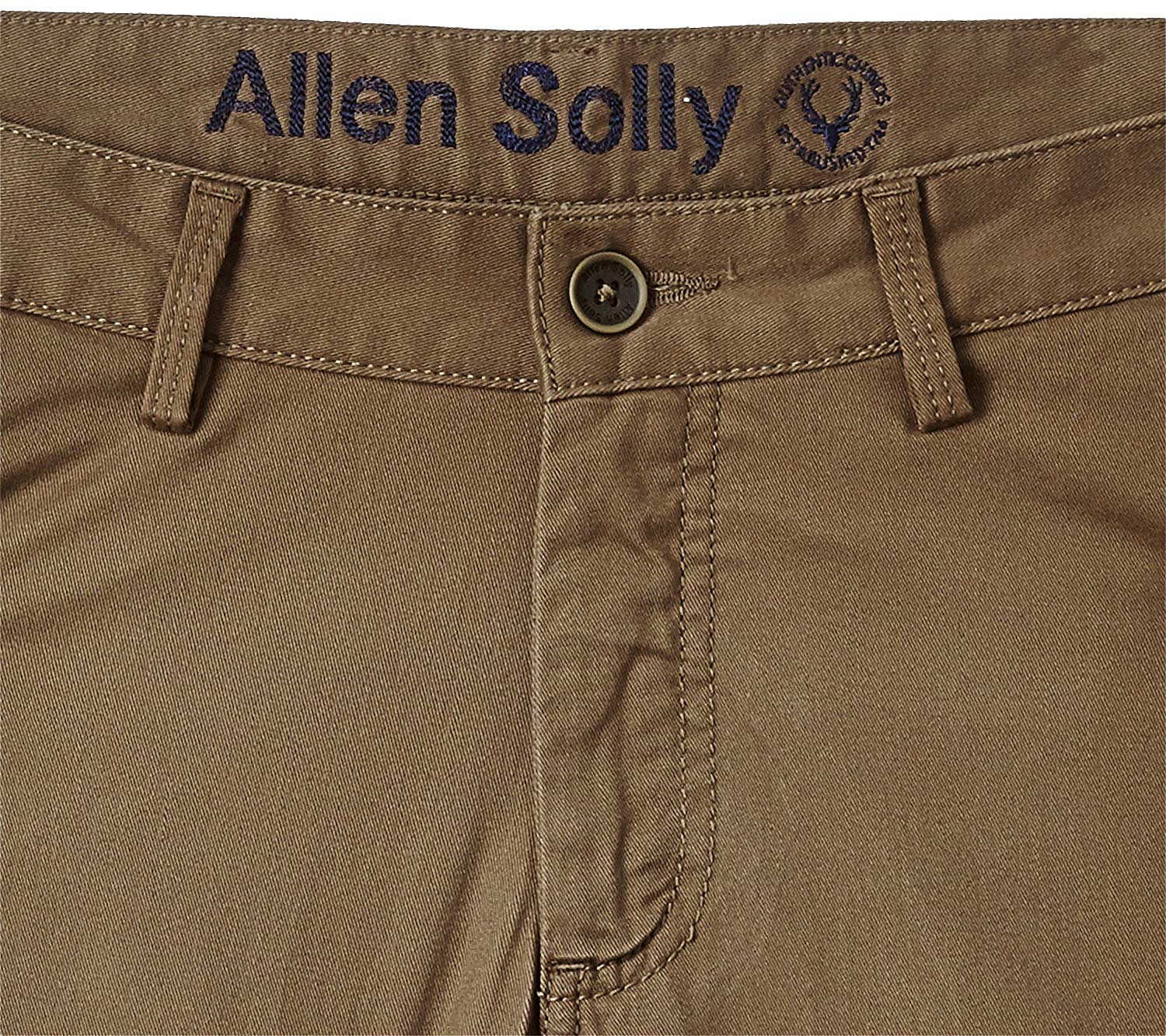 Buy Allen Solly Women Beige Regular Fit Solid Casual Trousers online