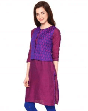 Purple casual kurti