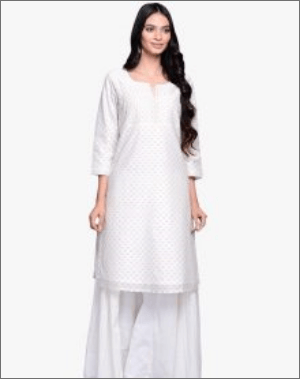 White Kurti