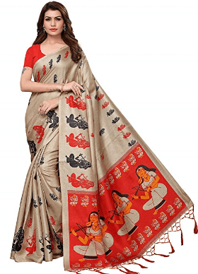 Women's Kalamkari Silk Saree