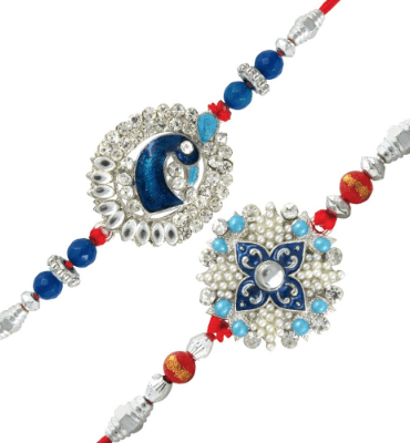 Mahi Combo Of Fascinating Two Rakhis