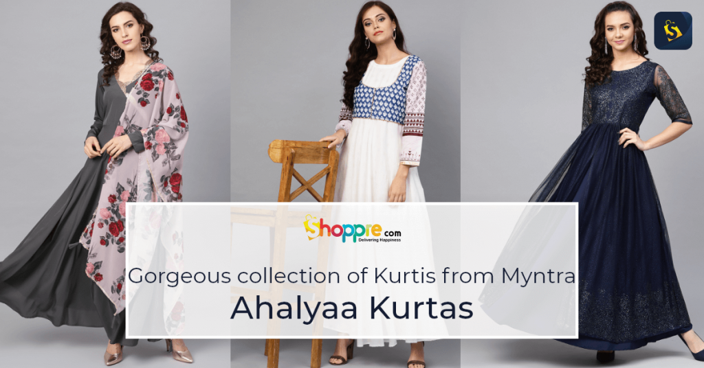 Look through this gorgeous collection of Ahalyaa Kurtis from Myntra