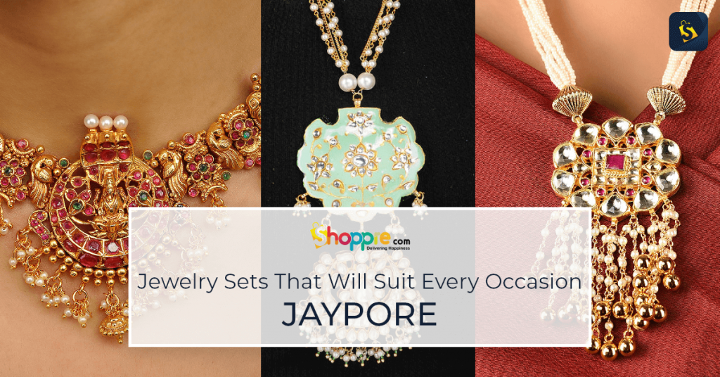 Necklace sets: Shop for traditional jewelry sets from Jaypore, India
