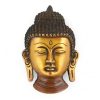 India Brass Buddha Wall Hanging Face Idol