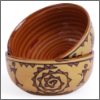 Vareesha Brown Warli Ceramic Bowls